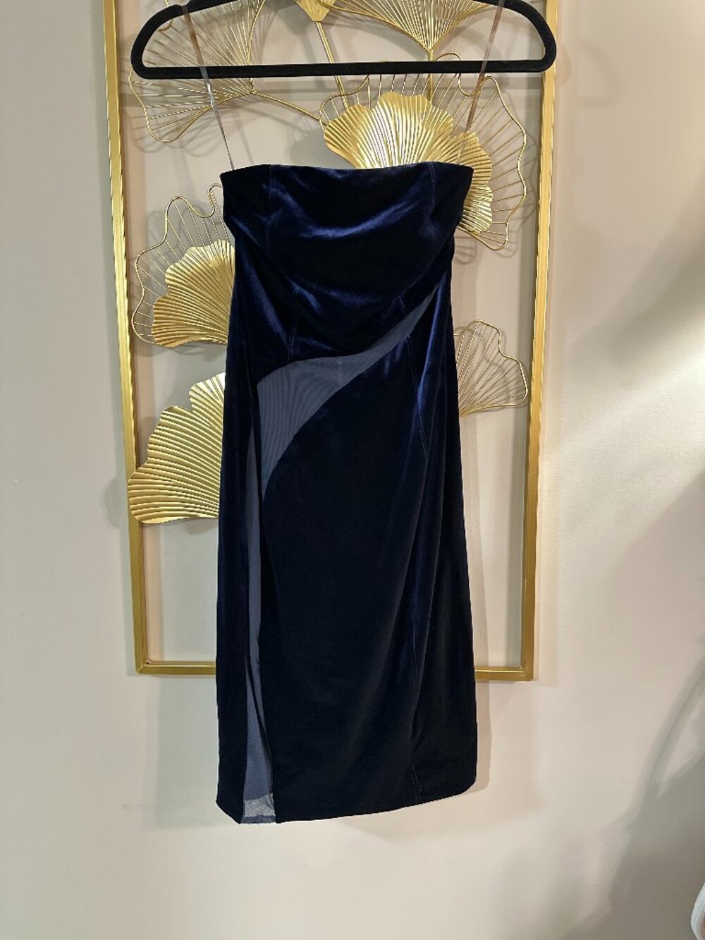 House of CB - Careda Velvet Mesh Dress - Picture 3 of 16